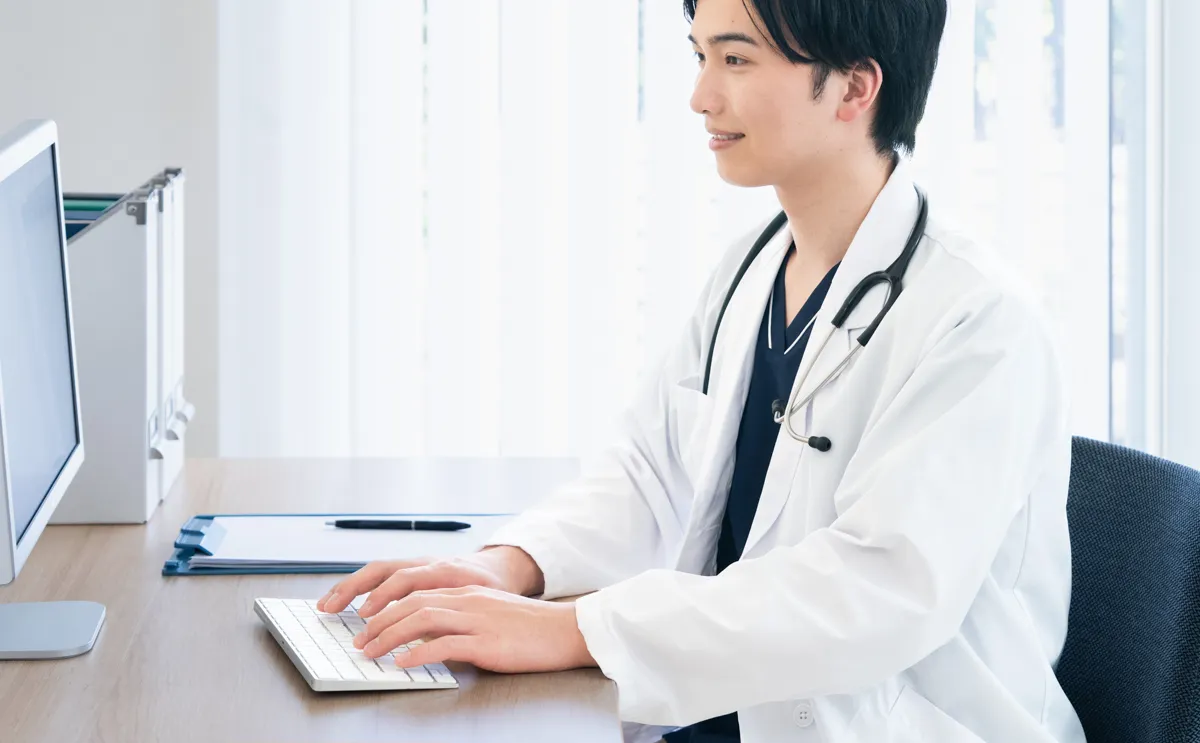 伴走型スポット産業医面談をしている